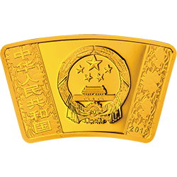 2016年丙申猴年生肖1/3盎司扇形精制金币
