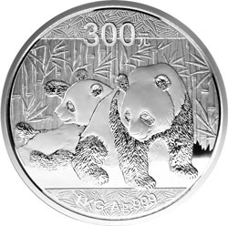 2010年熊猫1公斤精制银币
