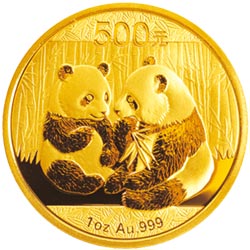 2009年熊猫1盎司普制金币