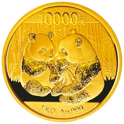 2009年熊猫1公斤金币
