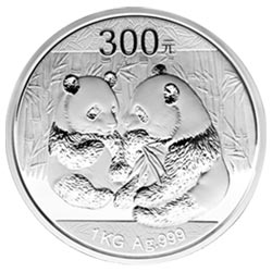 2009年熊猫1公斤精制银币