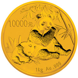 2007年熊猫1公斤精制金币