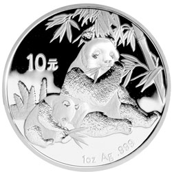 2007年熊猫1盎司普制银币
