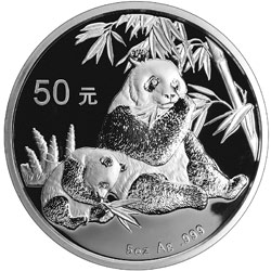 2007年熊猫5盎司精制银币