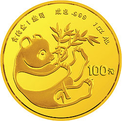 1984年熊猫1盎司精制金币