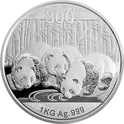 2013年熊猫1公斤精制银币