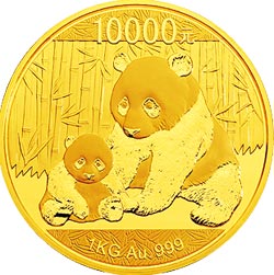 2012年熊猫1公斤精制金币