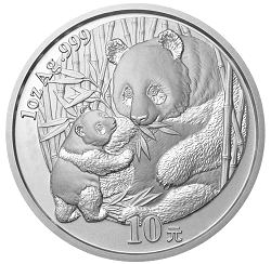 2005年熊猫1盎司普制银币