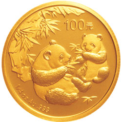 2006年熊猫1/4盎司普制金币