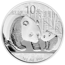 2011年熊猫1盎司普制银币