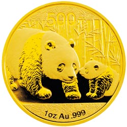2011年熊猫1盎司普制金币