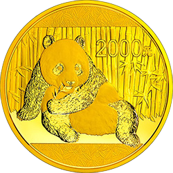 2015年熊猫5盎司精制金币