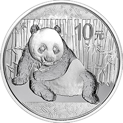 2015年熊猫1盎司普制银币